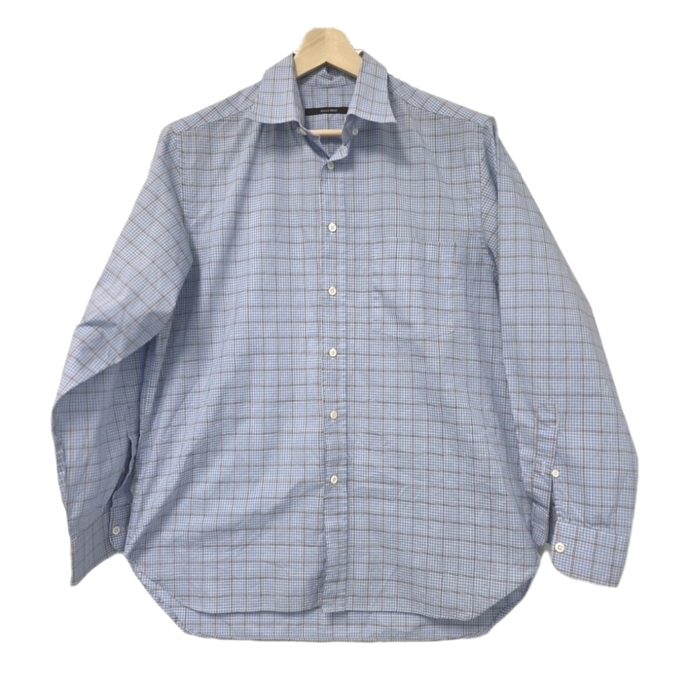 Billy Reid Button Up Shirt Men's Size Large Blue Cotton Preppy Neutral Business